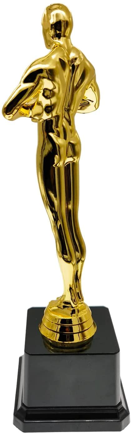 KAIAIWLUO Gold Award Plastic Gold Trophies Cup Style Golden Trophy Statues for Kids Party Bag Fillers Prizes Sports Games 21CM