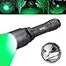 VASTFIRE 350 Yard LED Green Flashlight Kit Hog Predator Long Range Night Hunting Light Dual Pressure Switch Barrel Scope Mounts (No Rail Mount, No Scope Mount)