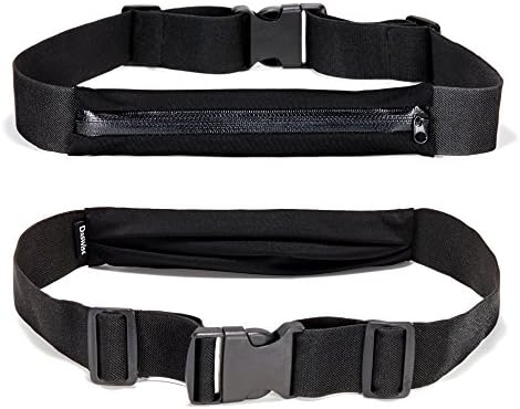 Daswise Waterproof Exercise Runners Belt with Expandable Storage for iPhone 6 Plus (Black)