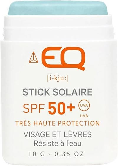 EQ Mineral Sunscreen Stick SPF50+ Face Lips Natural Eco-Friendly Waterproof 10g