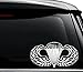 US Army Airborne Paratrooper Decal Sticker For Use On Laptop, Helmet, Car, Truck, Motorcycle, Windows, Bumper, Wall, and Decor Size- [6 inch] / [15 cm] Wide / Color- Gloss White