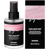 Perfumed Hair Mist for Women – Castor Oil for Shine & Long-Lasting Scent, Clean Hair Perfume & Body Mist – Botanical Waters & 17 Amino Acids, Sulfate, Paraben, Silicone-Free – Baby Musk, 125ml