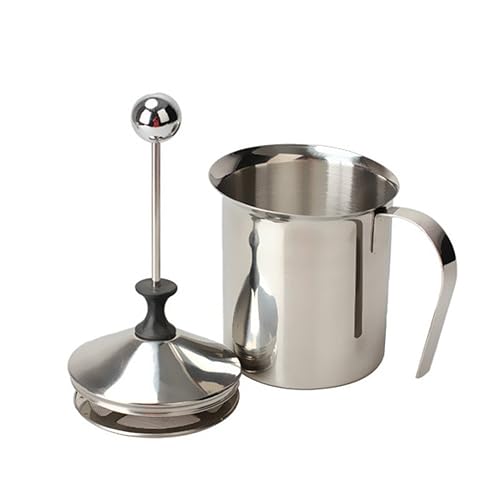 Bialetti Cappuccinatore Manual Milk Frother Stainless Steel Induction, 6 Cup Amazon.co.uk