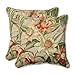 Pillow Perfect Tropic Floral Indoor/Outdoor Accent Throw Pillow, Plush Fill, Weather, and Fade Resistant, Large Throw - 18.5