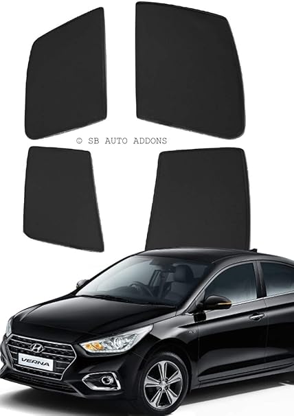 Sb Auto Non Magnetic Window Sun Shades Curtains For Hyundai Verna