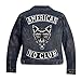 VEGASBEE® American Patch Embroidered Iron-on Patch for Biker Jacket Rider Vest TOP Rocker 12
