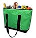 Earthwise Insulated Grocery Bag Shopping Tote with WATERPROOF LINING and ZIPPER Closure - Extra Large Heavy Duty Nylon