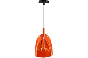 Telescopic Avalanche Snow Shovel, Aluminum Alloy Snow Ice Shovel, Winter Snow Shovel for Outdoor Winter Use