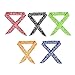 SCENEREAL Dog Ice Cooling Bandana Cool Collar Neck Scarf Wrap Headband Set 5 Pcs for Summer Chill Out (Black, Red, Blue, Orange, Green)