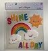Summer Theme ''Shine All Day'' Gel Window Clings - 20 Piece