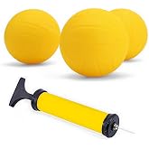 Viminston Spike Replacement Balls 3-Pack with Pump for Roundnet Game Mini Volleyball Pool Game