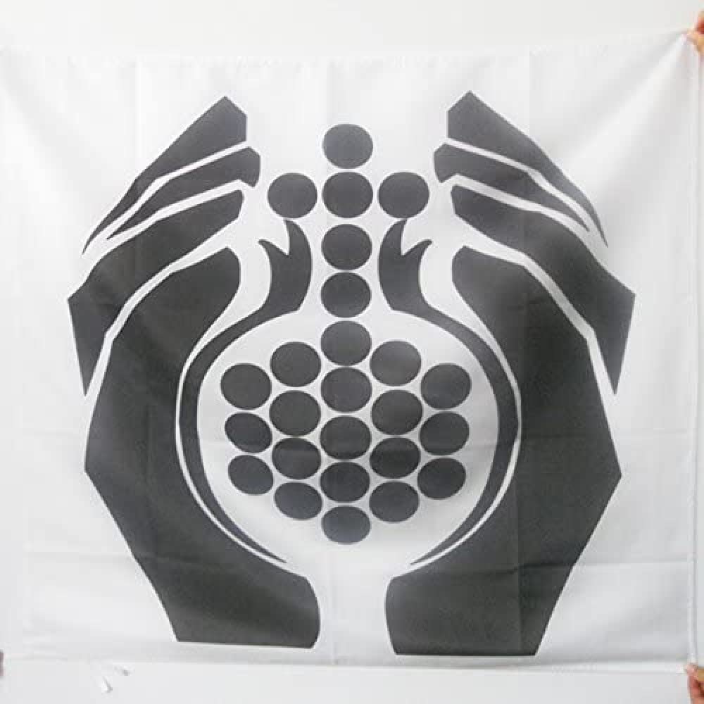 AZ FLAG - Hospitaller Order of Saint John of God Flag - 3x3 Ft - 100% Polyester St. John Hospitaller Brothers Banner with Sleeve - Fade Resistant - Vivid Colors - 3' x 3' Feet - 90x90 Cm