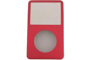 AMNOOL Color Quality Alloy Front faceplate case housing with Lens Repair Replacement for iPod Classic (Red)