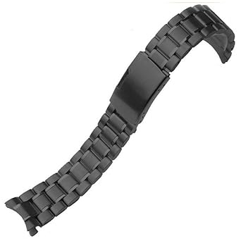 Amazon 腕時計 交換用 ベルト 20mm ステンレススチール ブラック