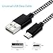 Micro Cable, iSeeker [3-Pack] 3.3ft/1m Nylon Braided A male to Micro B Sync Cord for Android, Samsung, HTC, Motorola, Nokia and More(3.3ft-Black)