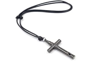 JUANBAO PURE LIFE Alloy Emergency Whistle, Loud Portable Keychain Necklace Whistle for Emergency Survival, Life Saving, Hiking, Camping, and Pet Training、Matching Clothes（Gun Color）