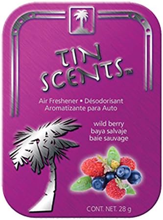 TinScents Car Air Freshener Wild Berry (4 Pieces) / Vehicle Deodorant / Deodorant / Household Goods / Vehicle Article / Fragrance