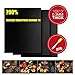 CookIdea Extra thick Grill Mat& Baking Mat, Set of 3, 100%Non-Stick, Durable Quality in 0.3mm Thickness, 16x13 inch, Come With Free Extra Silicone Brush