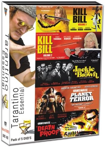 Tarantino Essential (Set of 5 Movies - Kill Bill - 1/Kill Bill - 2/Jackie Brown/Planet Terror/Death Proof)