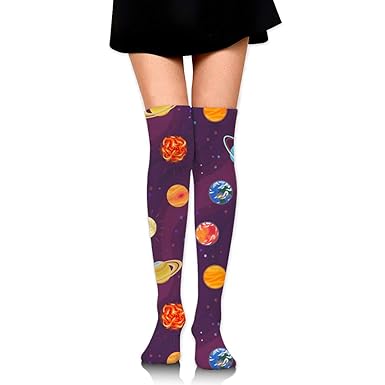 Amazon 女性の女の子のためのギャラクシー女性のオーバーニー