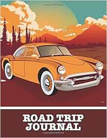 Road Trip Journal: Large Print Vacation and Travel Log
