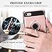 Vofolen Ring Case for iPhone 8 Case iPhone 7 Case Kickstand Holder Clip Stand Hybrid Tough Shield Heavy Duty Armor Dual Layer Protective Hard Shell Rugged TPU Bumper Cover for iPhone 8 7 (Rose Gold)