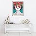 Lightclub Nordic Sunglasses Flower Girl Canvas Frameless Indoor Wall Painting Decoration Size 50cm x 70cm