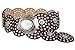 beltiscool Women's 3 1/2 (90 mm) Wide Boho Disc Concho Leather Link Belt