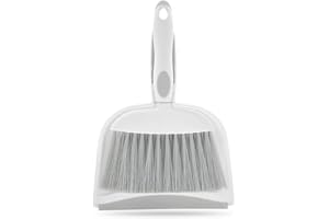 WDDBHSKN Dust pan, Mini Dustpan and Brush Set, Small Broom and Dustpan Set, Small Hand Broom and dust pan Set, Whisk Broom, Dust pan and Brush for Desk, Table, Home, Kitchen Necessities (Gray)