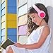 Elepinter Kids Headphones with 85dB Volume Limited Hearing Protection & Music Sharing Function, Tangle-Free Cord, Wired On-Ear Headphone for Children Toddler Teens (Pink Rose)thumb 4