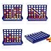4 in a Row,QM-STAR Line Up 4 Game Classic Family 4 in a Row Board Game,Children 's Educational Toys Three-Dimensional 4 Chess for Kids and Family(Blue)