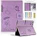 iPad Mini 5 2019 Case - LittleMax Ultra Slim Lightweight Thin PU Leather Stand Flip Case Auto Sleep/Wake Cover for iPad Mini 1/2/3/4/5-7.9 Inch - (Light Purple Butterfly)