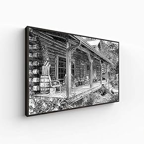 Canvas Wall Art for Living Room, Bedroom Black and White Construction Framed Canvas Prints for Home Decoration Ready to Hang - 16x24 inches