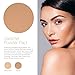 xtava Perfect Skin Powder Pact - Buildable Matte Coverage Pressed Powder SPF 25 - Shine-Free Oil Control for Poreless Results - Compact Makeup Mirror - Cruelty Free - Crafted in Korea (Caramel)