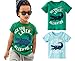 DZRZVD Crocodile Boys Girls Kids Babys Toddler Infant Summer Cute Cotton T Shirts Tees Clothes Matching Outfits