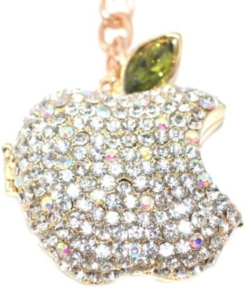 Lilly Rocket Big Apple Key Chain with Swarovski Crystal
