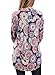 LISTONE Women Casual Cuffed 3/4 Sleeve Blouse Floral Print V Neck Shirts Tops