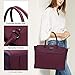 Laptop Bag for women, Women Shoulder Bag Briefcase with Multi-pockets for 15.6 inch Laptop by IAITU,Dark Purple