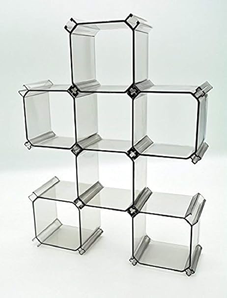 Amazon Orchidtent 組み合わせでレイアウト自由自在 多目的収納 魔法収納ケース 仕切りボックス 6個セット 小分け収納 ブラ 下着収納 小物整理整頓 化粧品収納 アクセサリー収納 用途様々 ブラック 収納ケース ボックス オンライン通販