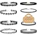 Caydo 8 Pcs Black Tattoo Chokers Necklaces Set Tattoo Lace Velvet Chokers Necklace for Women and Girls