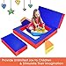 Costzon 4-in-1 Unique Shapes Convertible Climb and Crawl Foam Set for Climbing, Crawling, Sliding, 8-Piece Colorful PU Activity Play Soft Zone for Baby, Preschooler (Assorted)