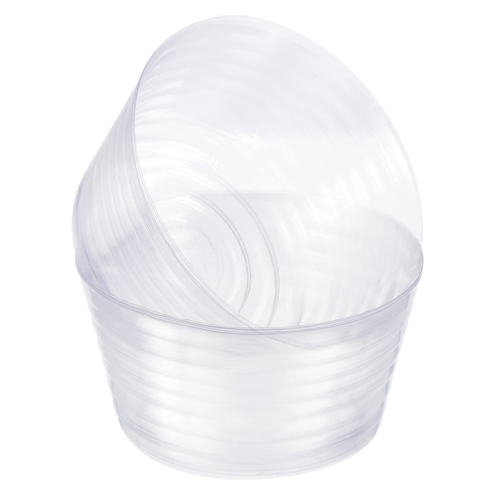 M METERXITY 10 Pack Planter Saucers - Plastic Round Flowerpot Drip Trays Apply to Outdoor/Garden (6.7 Inch, Clear)