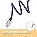 Everdigi iPhone Charger 3Pack 10FT Lightning to USB Cable Nylon Braided Charging Cable Compatible with iPhone 7/7 Plus/6s/6s Plus/6/6 Plus/5/5S/6C/SE/iPad and iPod (Darkblackblue)