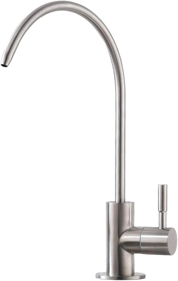 Ufaucet Modern Best Stainless Steel Brushed Nickel Kitchen Bar Sink Drinking Water Purifier Faucet, Commercial Water Filtration Faucet - - 