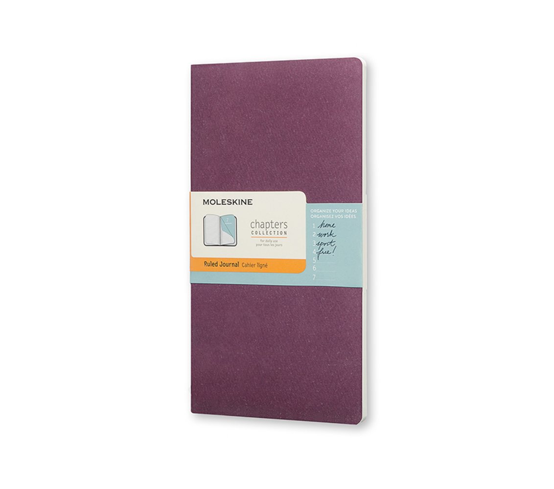 Moleskine Chapters Journal Plum Purple Slim Pocket Ruled