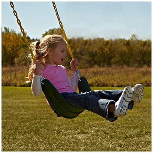 Swing-N-Slide WS 5103 Two Extreme Duty Green Swing Seats with a Heavy Duty Ring/Trapeze Combo Swing Swing Set Refresher… - Image 3