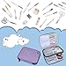 LUXJA Carrying Bag Compatible with Cricut Pen Set and Basic Tool Set, Double-layer Organizer Compatible with Cricut Accessories (Bag Only), Purple