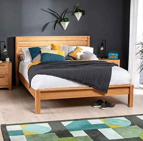 The Furniture Market Scandi Solid Oak 5ft King Size Low Foot Board Bed