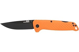 SOG Adventurer LB 3" Lightweight Portable Outdoor Folding Knife | CRYO 5CR15MOV Steel | GRN Handle | Lock-Back Mechanism