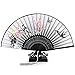 Hand Held Folding Fan, 2-Pack Women Craft Silk Fan with Bamboo Frame and Elegant Tassel, Come with a Sleeve Per Fan, Cooling Yourself, Wedding Gifts, Party Gifts
